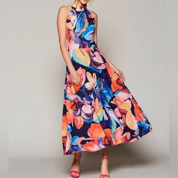 Tahari Dresses & Skirts - Tahari Midi Halter Dress, Size 10 NWOT